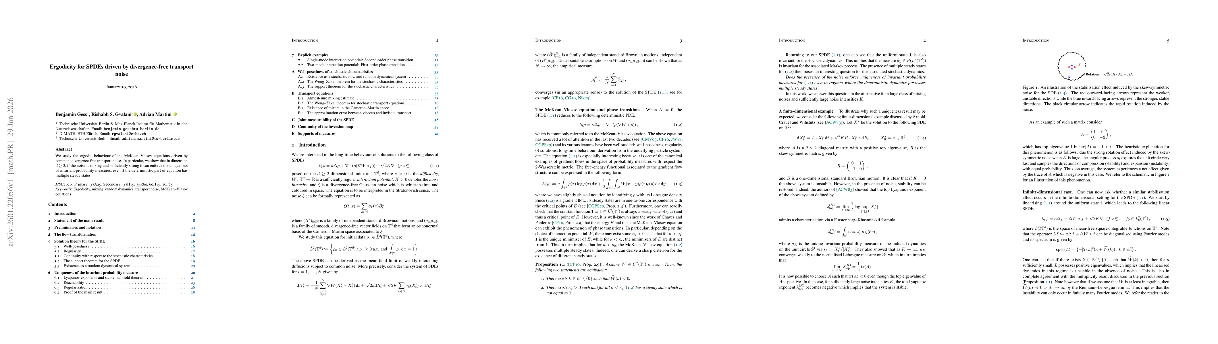 Thumbnail for Ergodicity for SPDEs driven by divergence-free transport noise