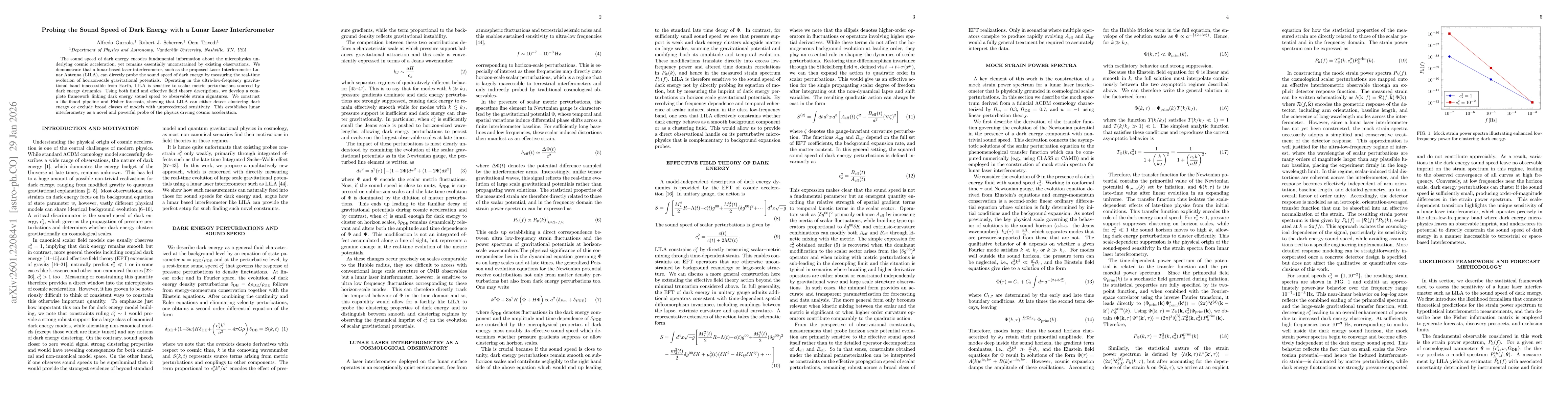Thumbnail for Probing the Sound Speed of Dark Energy with a Lunar Laser Interferometer