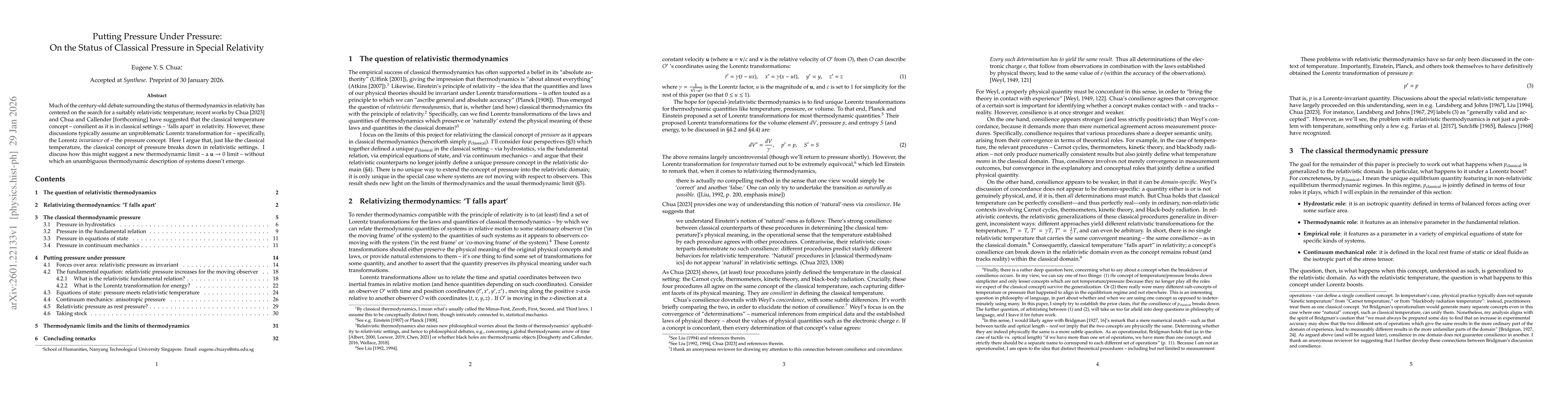 Thumbnail for Putting Pressure Under Pressure: On the Status of Classical Pressure in Special Relativity