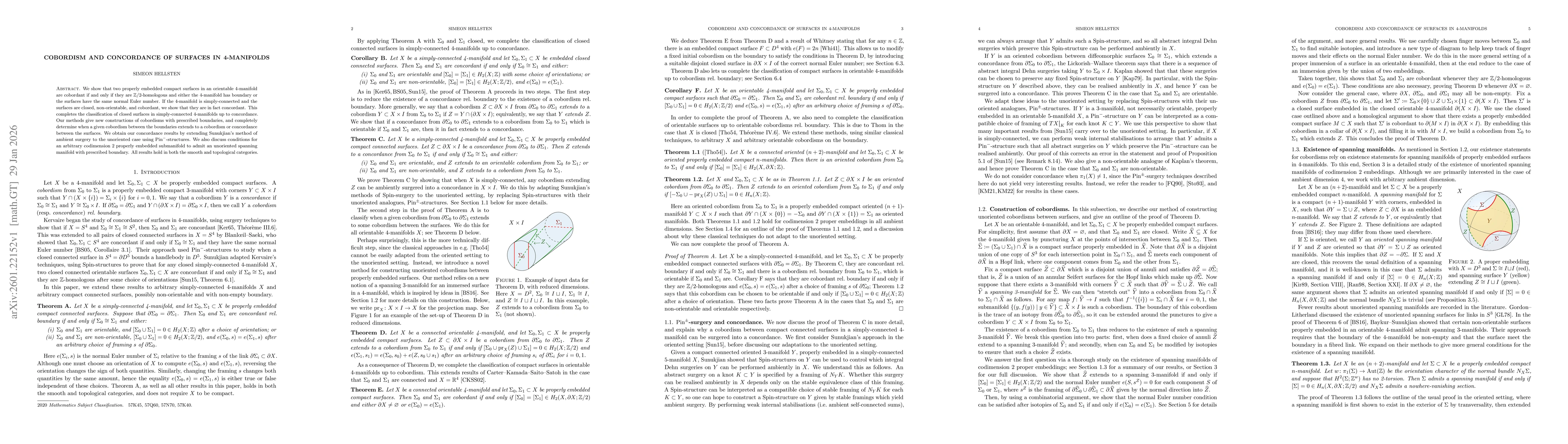 Thumbnail for Cobordism and Concordance of Surfaces in 4-Manifolds