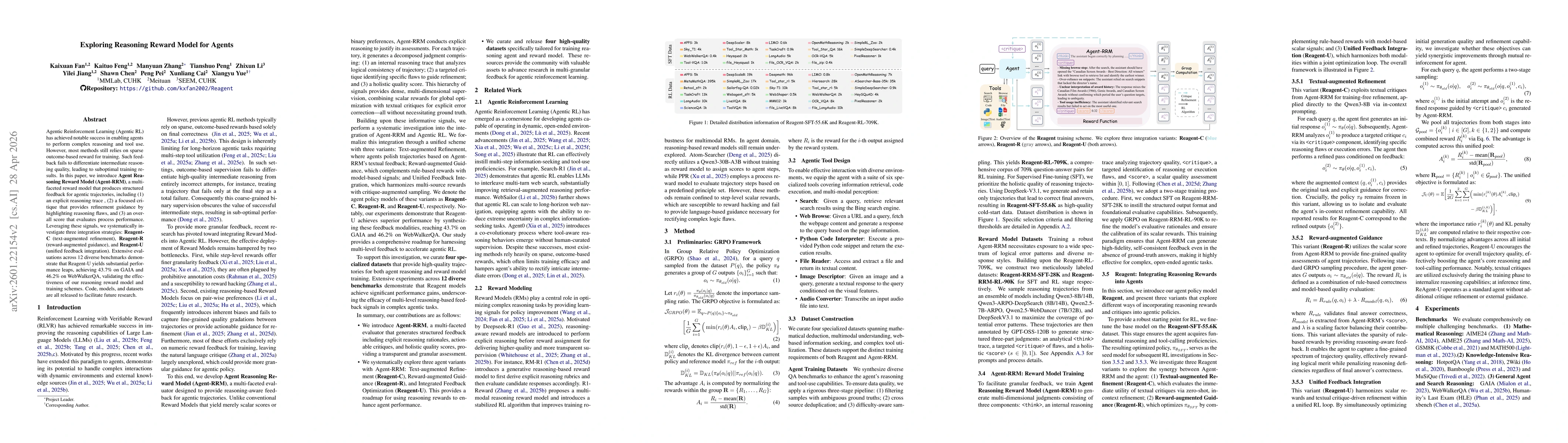 Thumbnail for Exploring Reasoning Reward Model for Agents