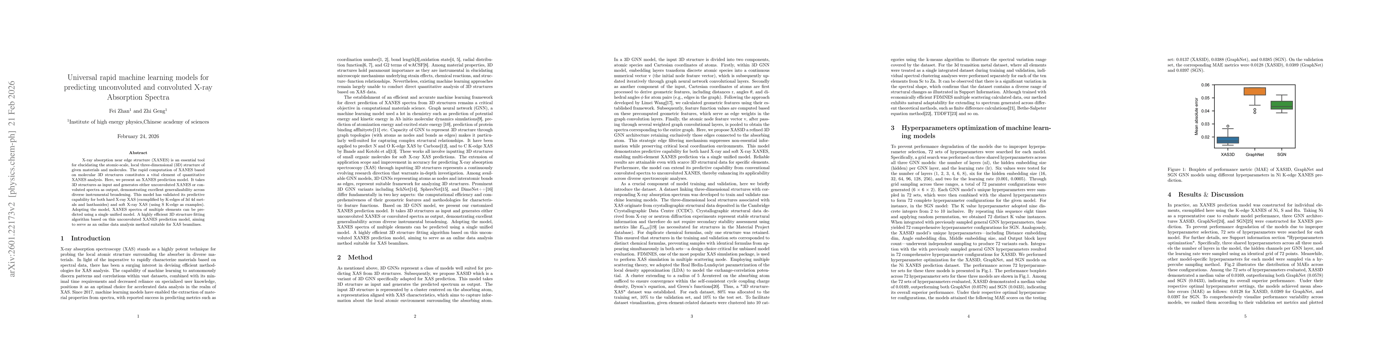 Thumbnail for Universal rapid machine learning models for predicting unconvoluted and convoluted X-ray Absorption Spectra