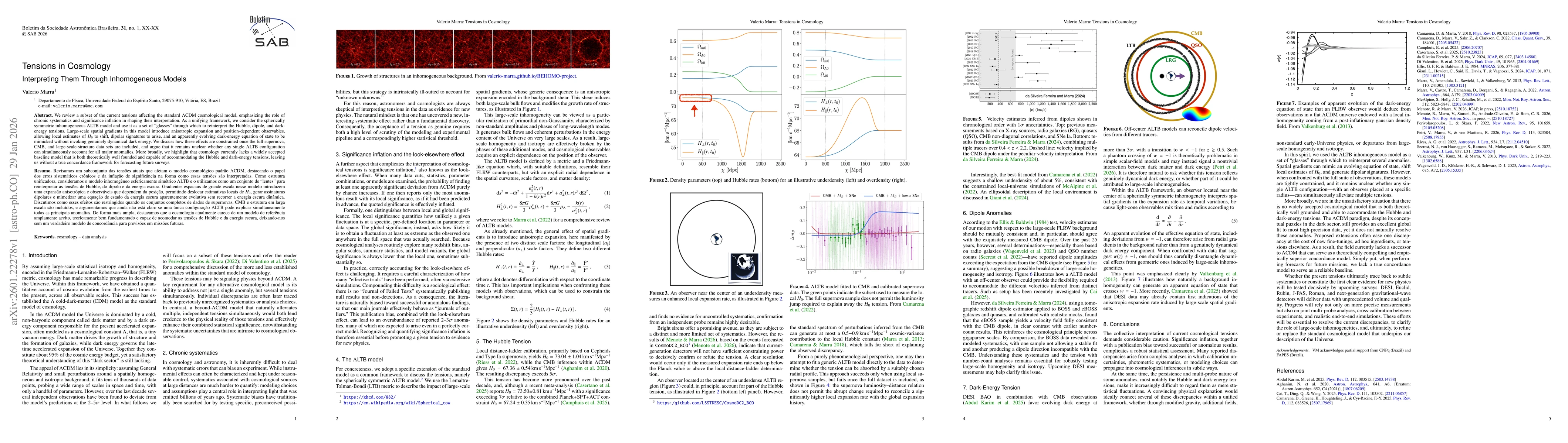 Thumbnail for Tensions in Cosmology: Interpreting Them Through Inhomogeneous Models