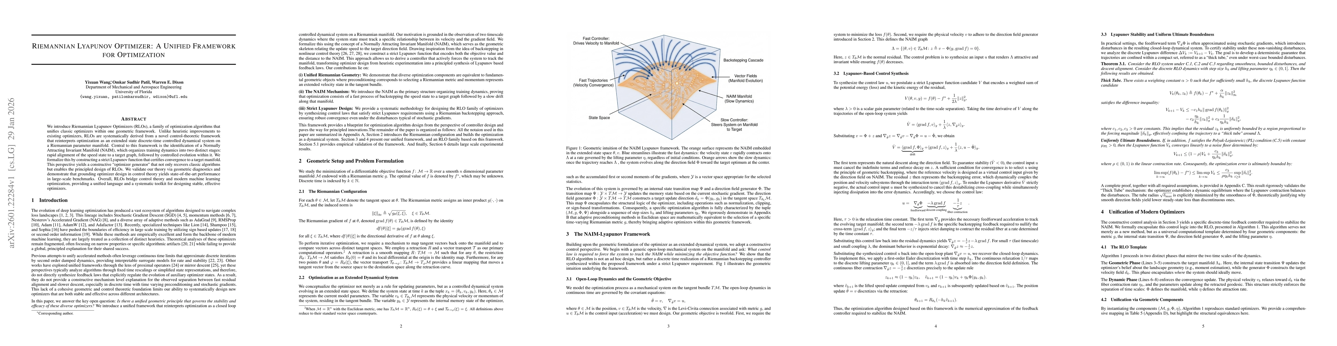 Thumbnail for Riemannian Lyapunov Optimizer: A Unified Framework for Optimization