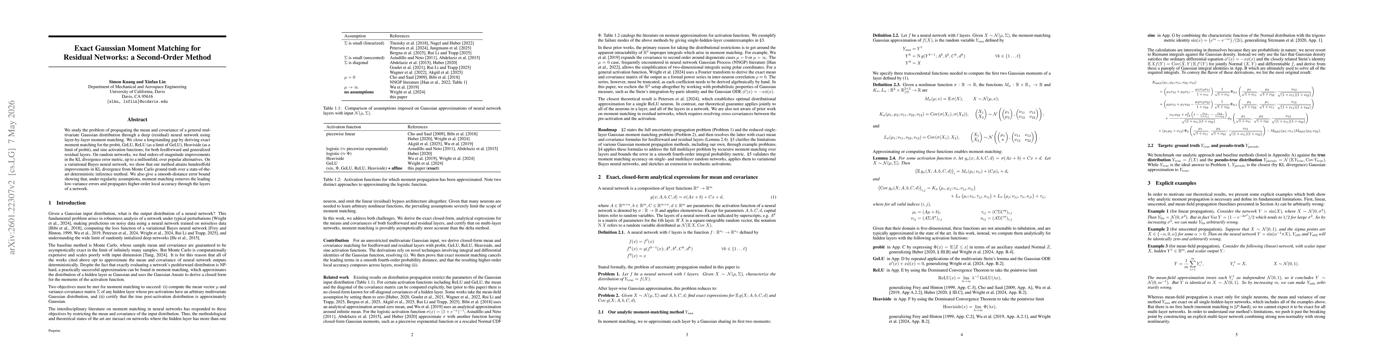 Thumbnail for Exact closed-form Gaussian moments of residual layers