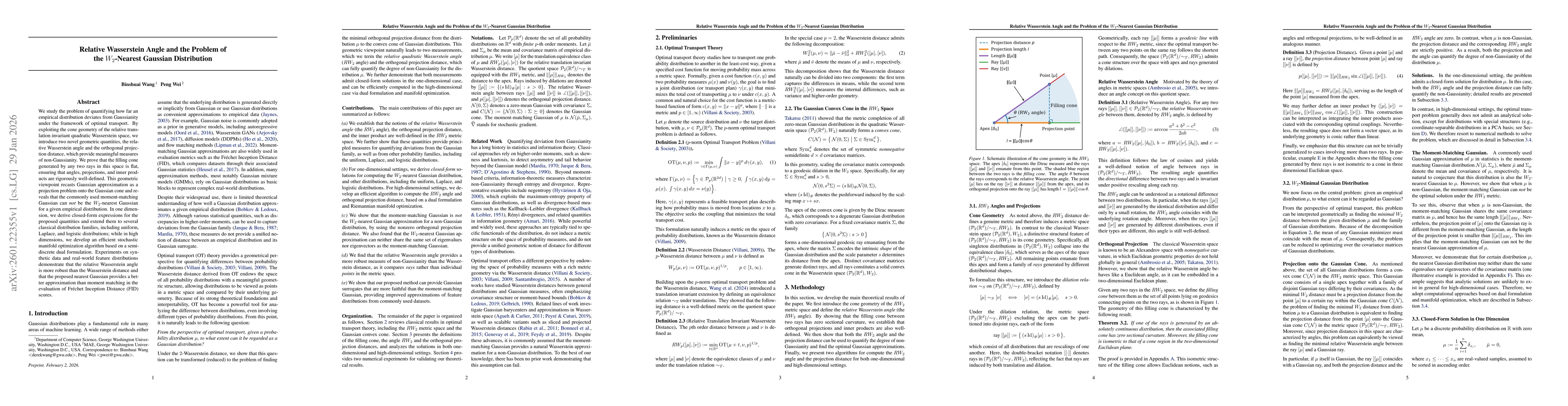 Thumbnail for Relative Wasserstein Angle and the Problem of the $W_2$-Nearest Gaussian Distribution