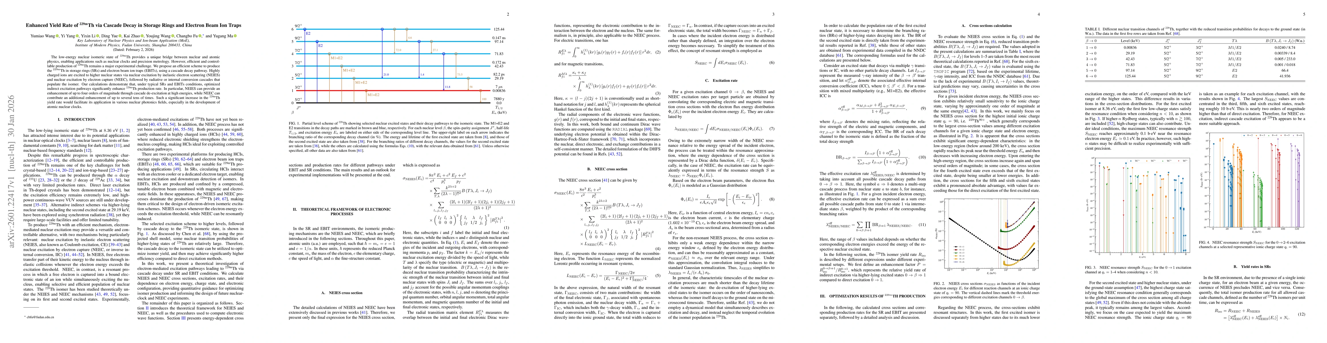 Thumbnail for Enhanced Yield Rate of \textsuperscript{229m}Th via Cascade Decay in Storage Rings and Electron Beam Ion Traps