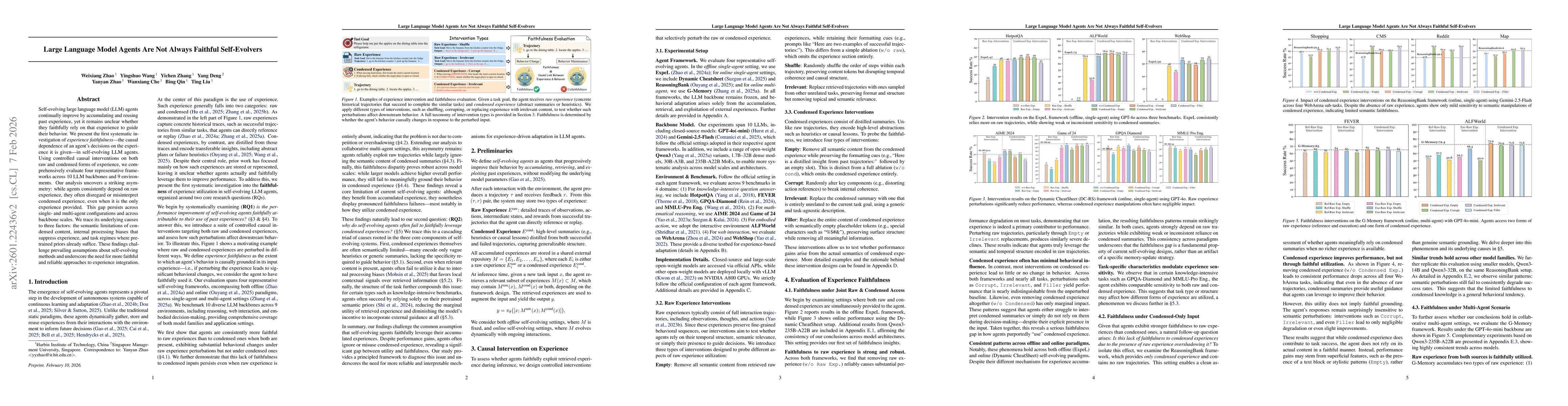 Thumbnail for Large Language Model Agents Are Not Always Faithful Self-Evolvers
