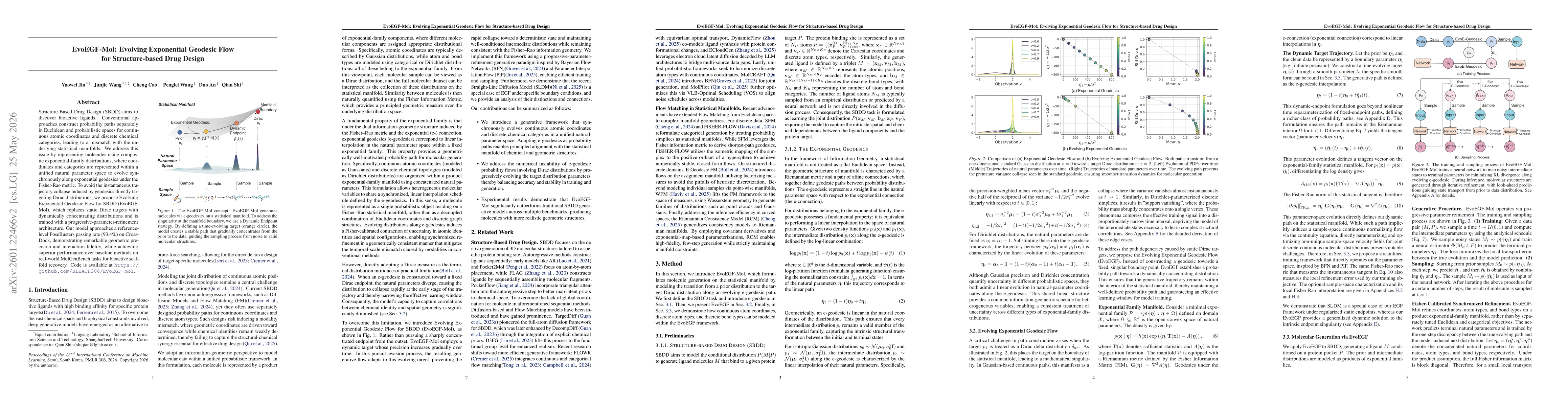 Thumbnail for EvoEGF-Mol: Evolving Exponential Geodesic Flow for Structure-based Drug Design