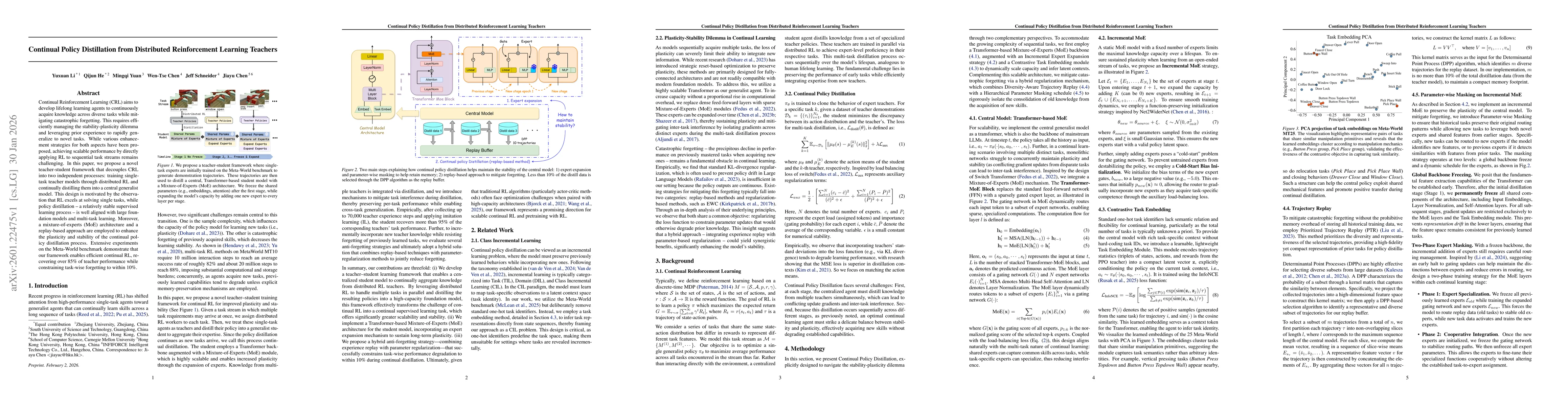 Thumbnail for Continual Policy Distillation from Distributed Reinforcement Learning Teachers