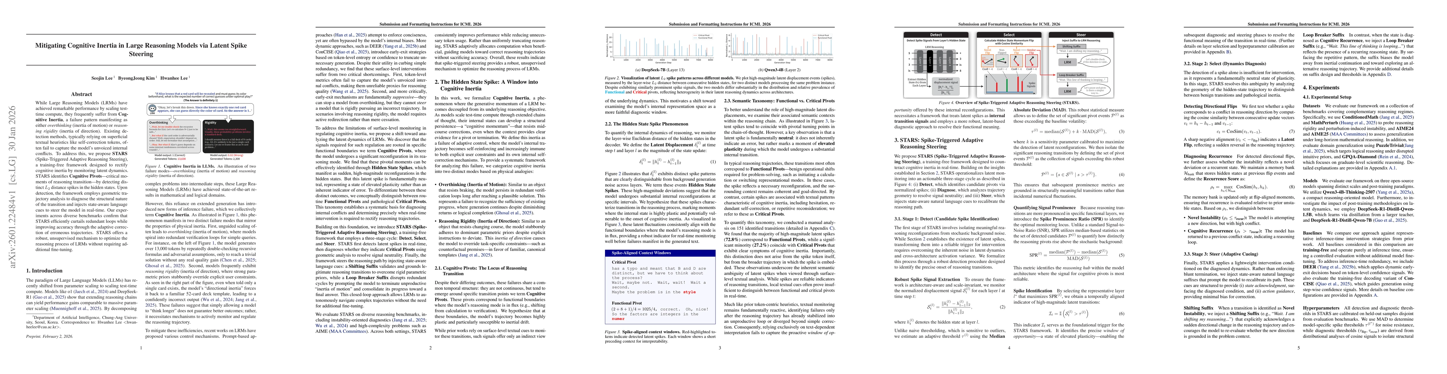 Thumbnail for Mitigating Cognitive Inertia in Large Reasoning Models via Latent Spike Steering