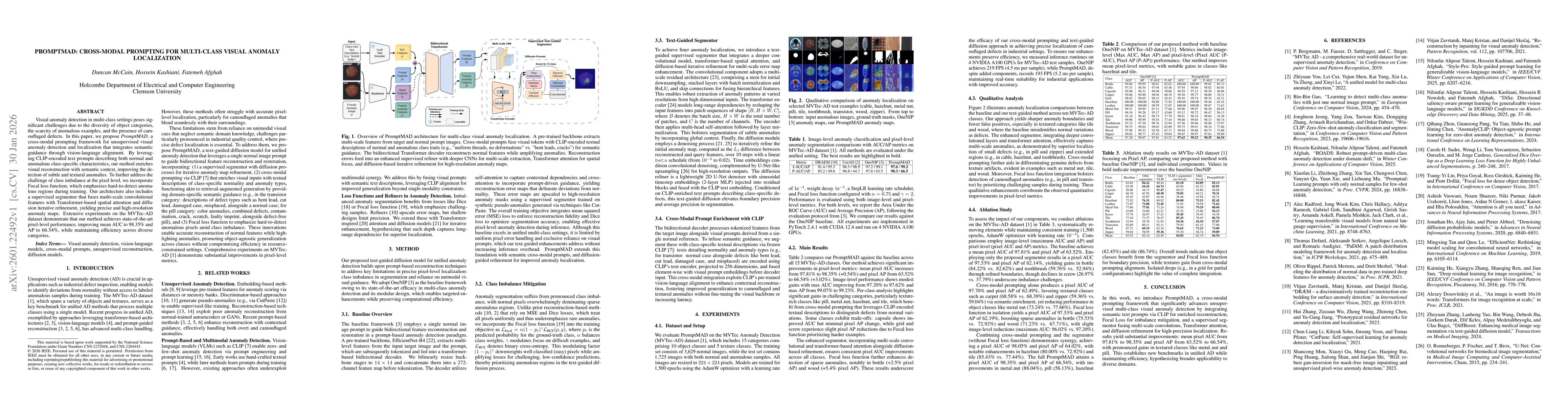 Thumbnail for PromptMAD: Cross-Modal Prompting for Multi-Class Visual Anomaly Localization