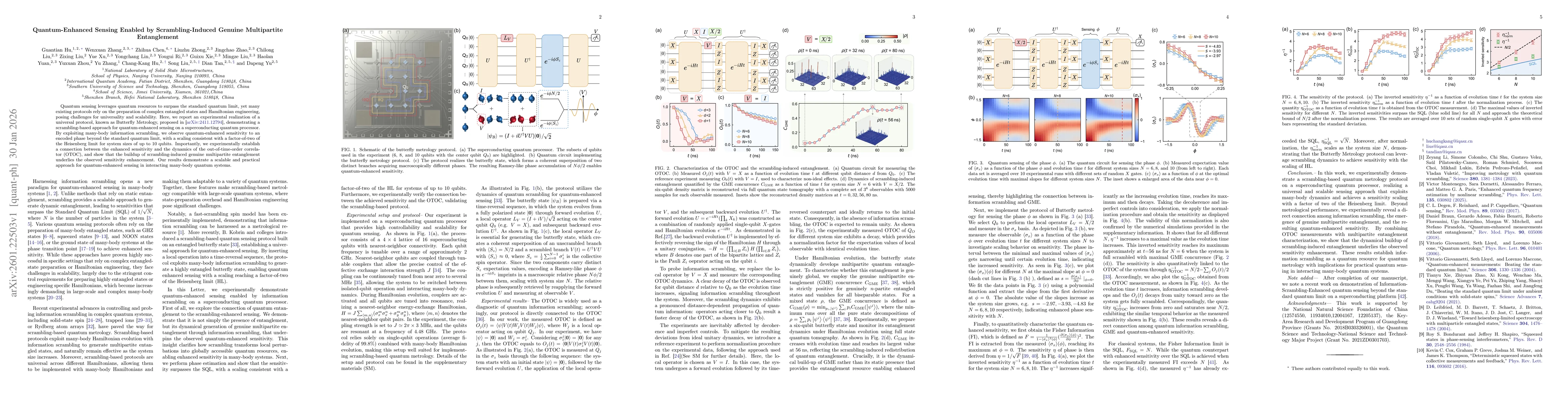Thumbnail for Quantum-Enhanced Sensing Enabled by Scrambling-Induced Genuine Multipartite Entanglement