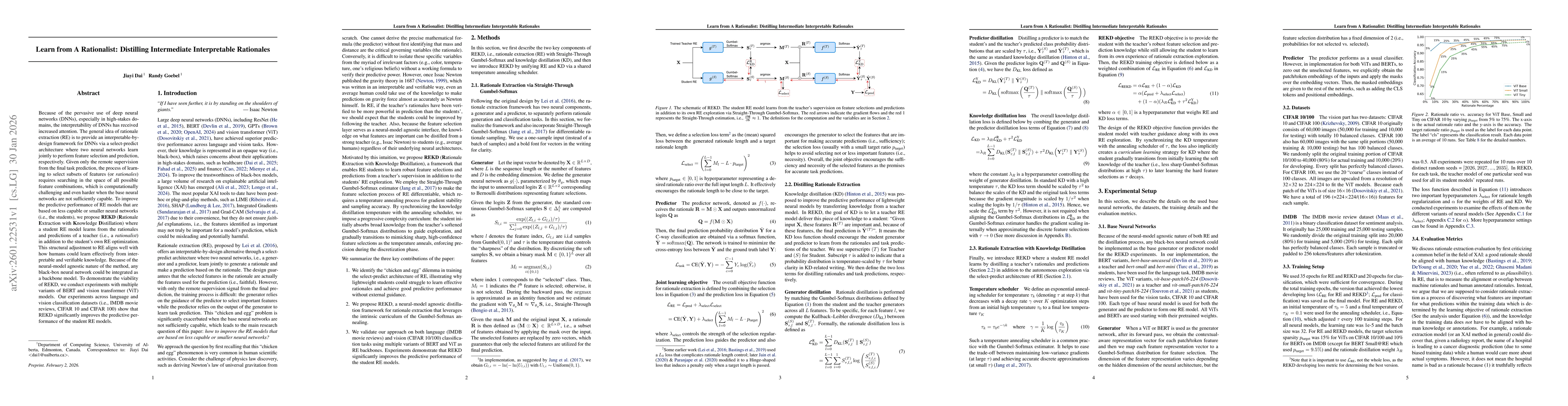 Thumbnail for Learn from A Rationalist: Distilling Intermediate Interpretable Rationales