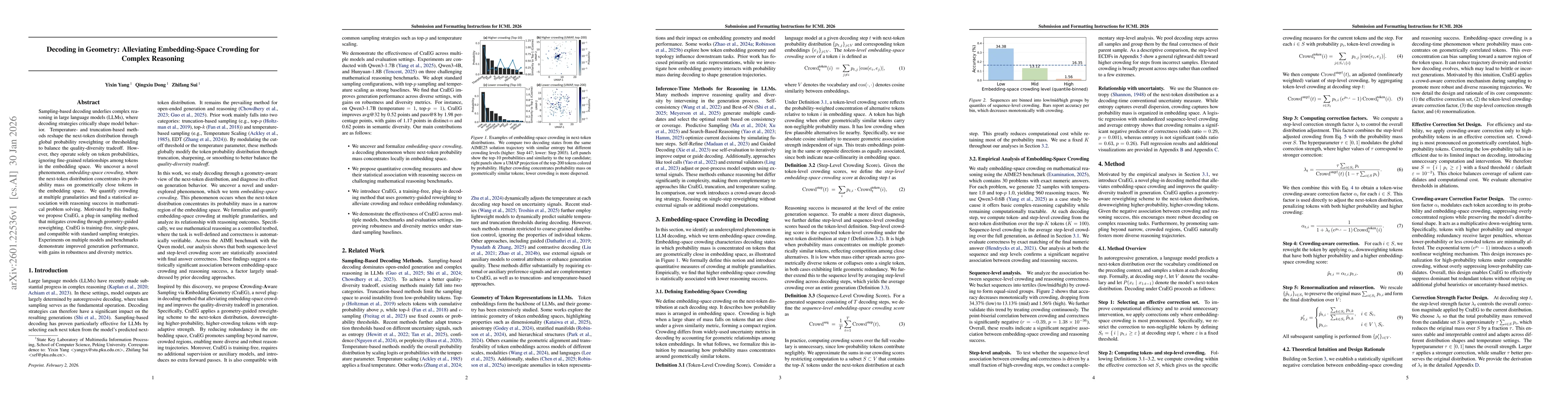 Thumbnail for Decoding in Geometry: Alleviating Embedding-Space Crowding for Complex Reasoning
