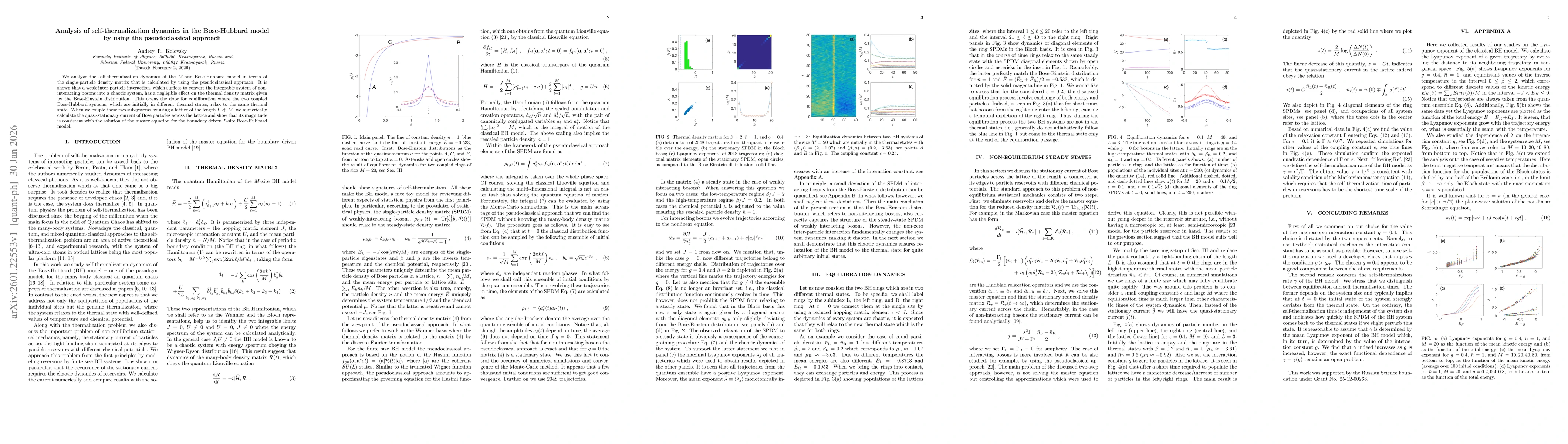 Thumbnail for Analysis of self-thermalization dynamics in the Bose-Hubbard model by using the pseudoclassical approach