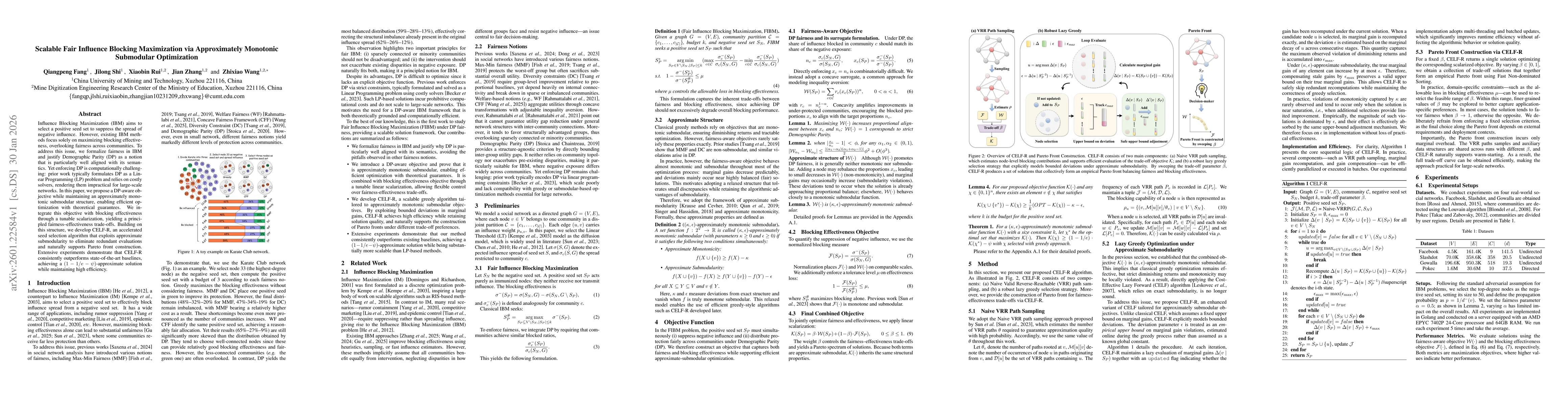 Thumbnail for Scalable Fair Influence Blocking Maximization via Approximately Monotonic Submodular Optimization