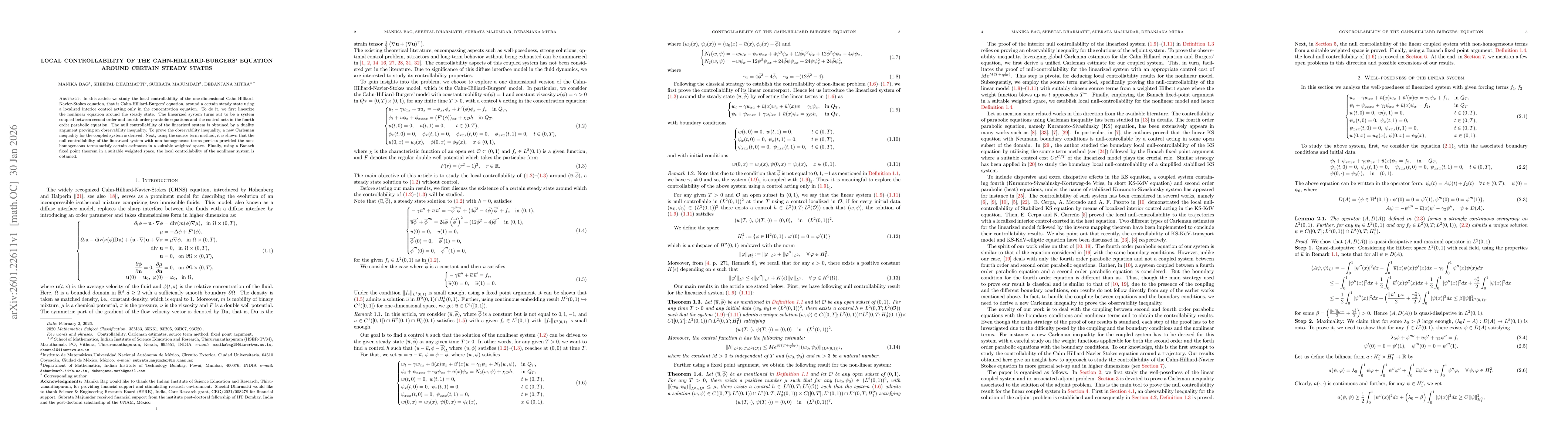 Thumbnail for Local controllability of the Cahn-Hilliard-Burgers' equation around certain steady states