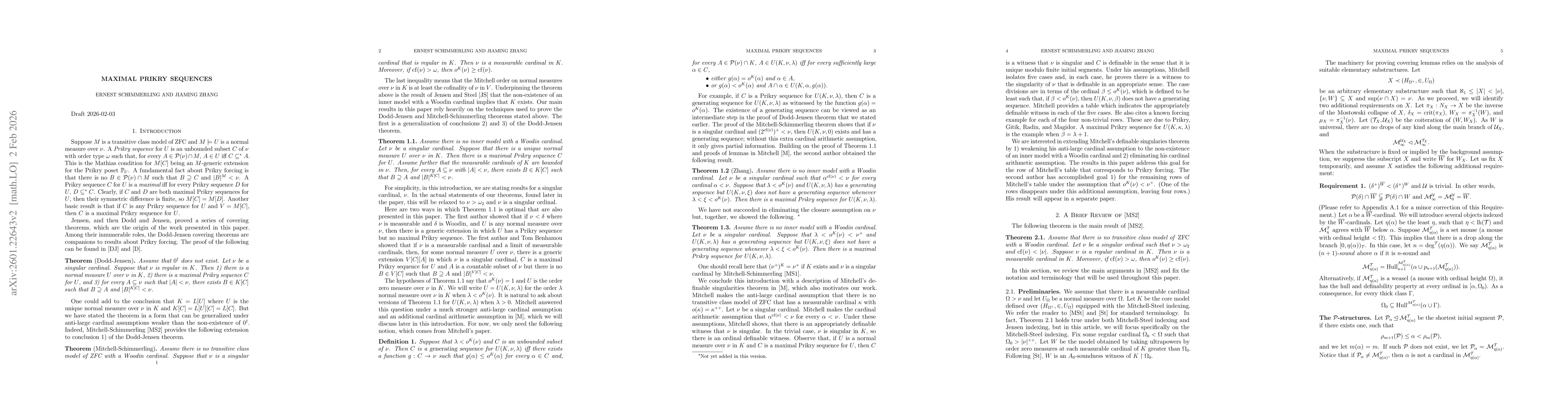 Thumbnail for Maximal Prikry Sequences