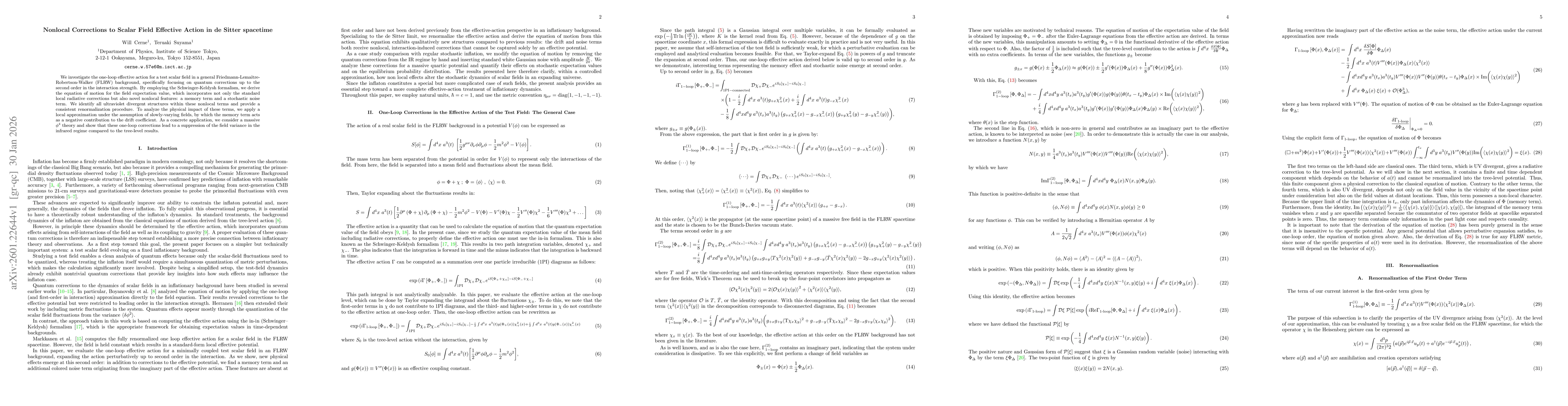 Thumbnail for Nonlocal Corrections to Scalar Field Effective Action in de Sitter spacetime