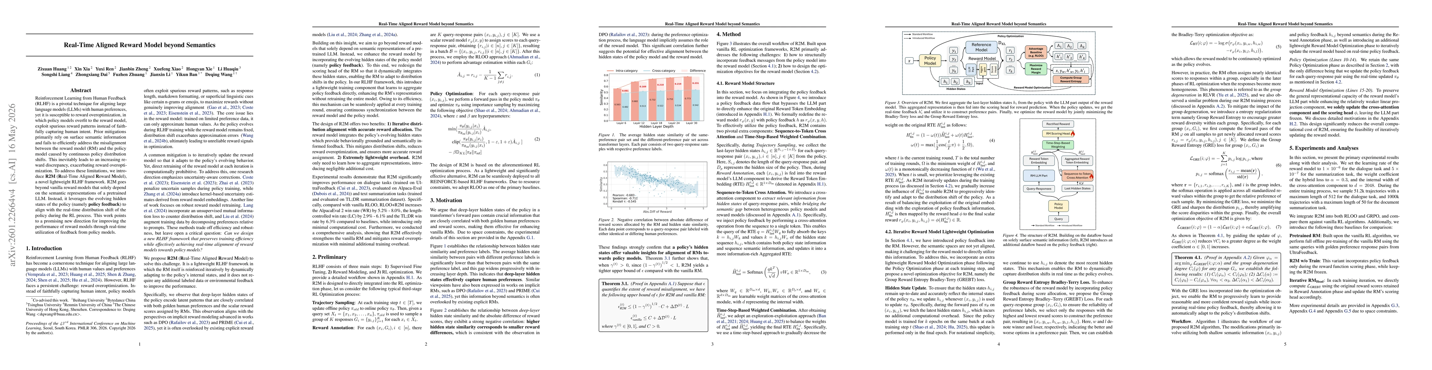 Thumbnail for Real-Time Aligned Reward Model beyond Semantics