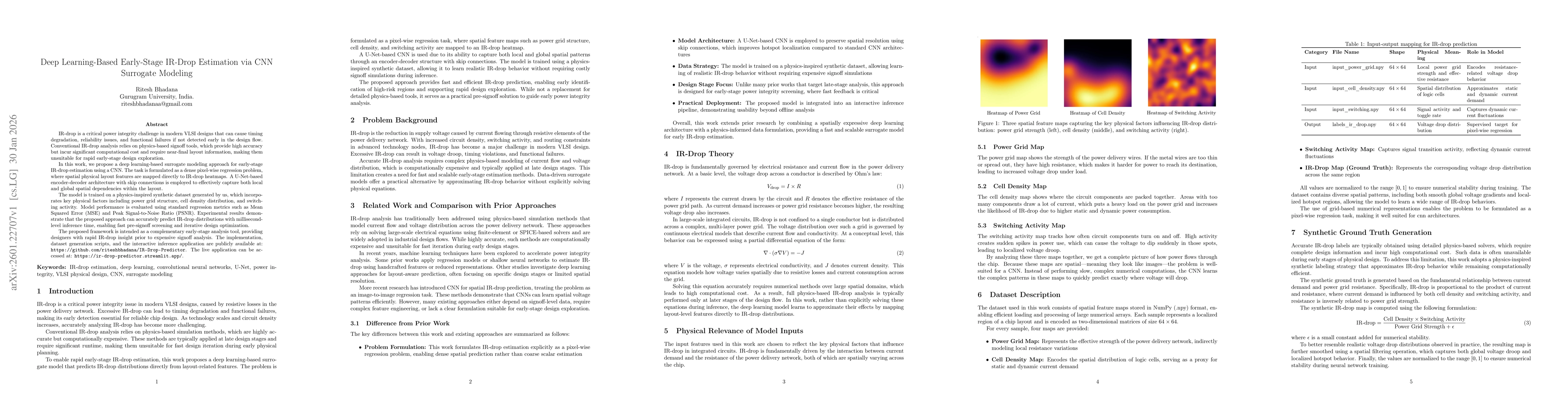 Thumbnail for Deep Learning-Based Early-Stage IR-Drop Estimation via CNN Surrogate Modeling