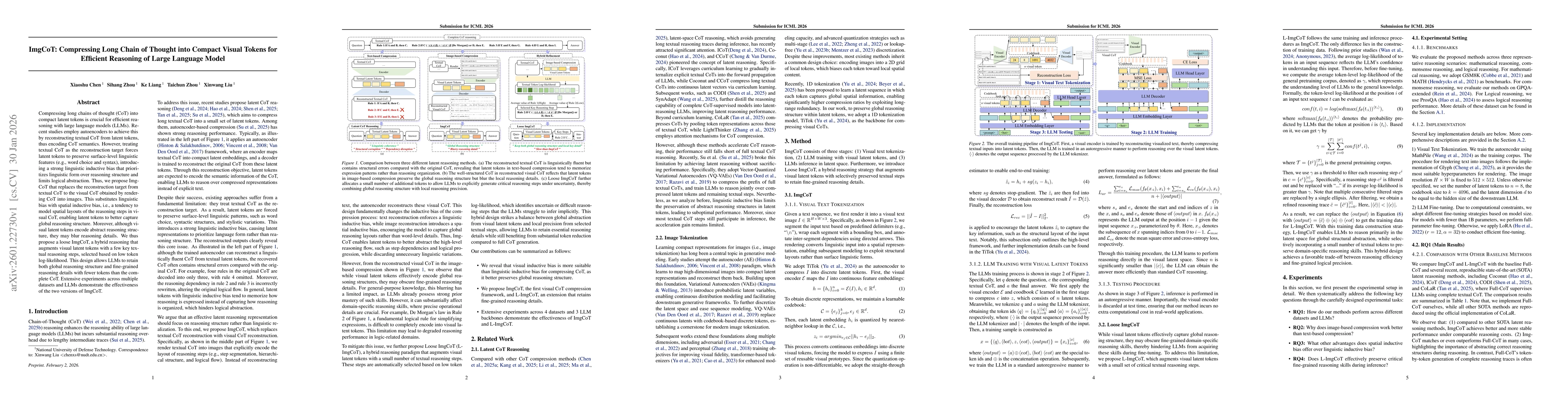 Thumbnail for ImgCoT: Compressing Long Chain of Thought into Compact Visual Tokens for Efficient Reasoning of Large Language Model