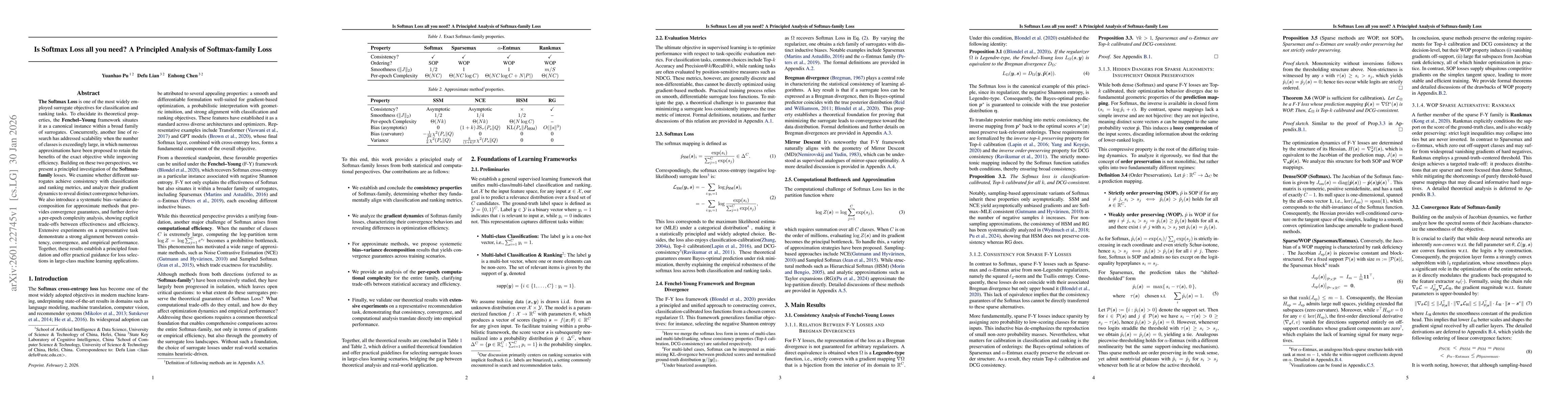 Thumbnail for Is Softmax Loss All You Need? A Principled Analysis of Softmax-family Loss