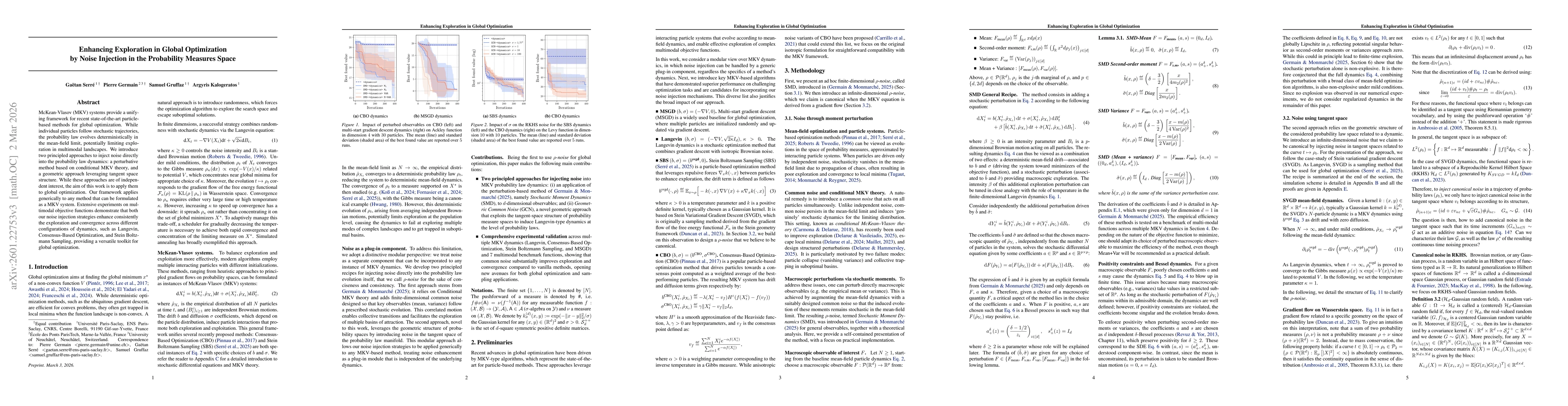 Thumbnail for Enhancing Exploration in Global Optimization by Noise Injection in the Probability Measures Space