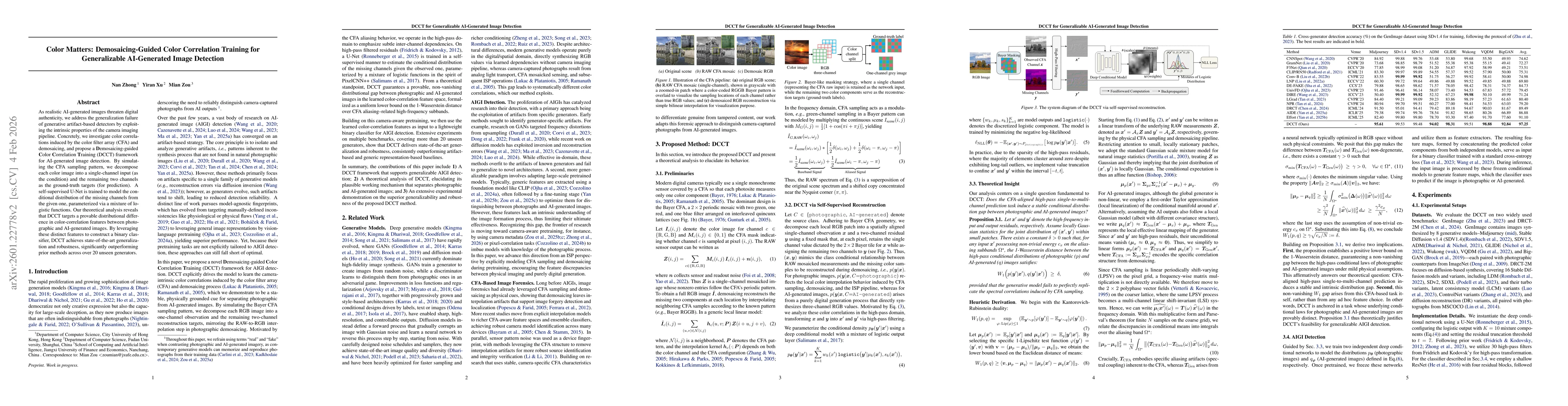 Thumbnail for Color Matters: Demosaicing-Guided Color Correlation Training for Generalizable AI-Generated Image Detection