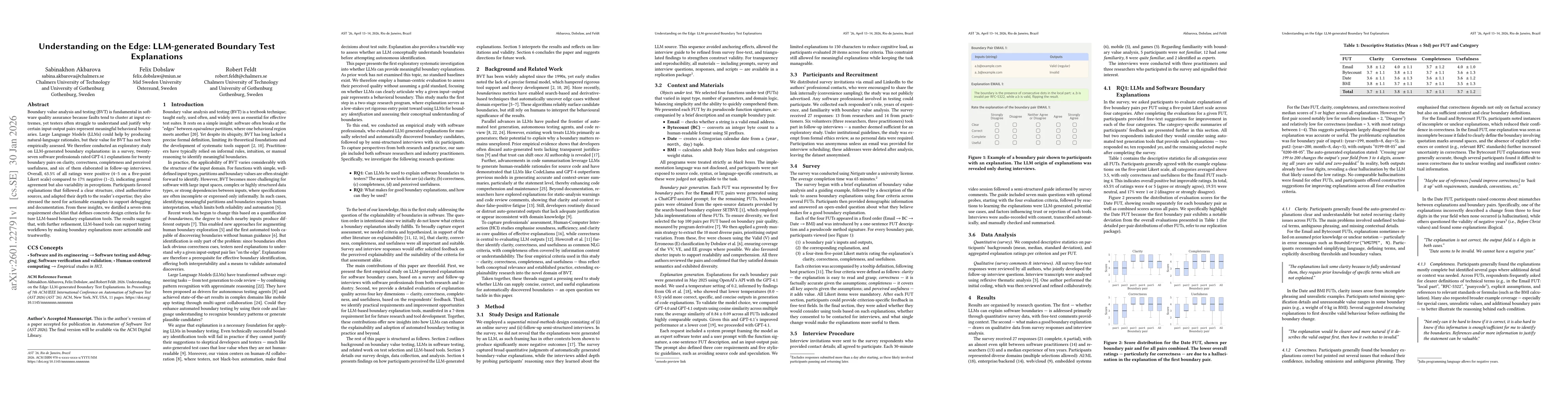 Thumbnail for Understanding on the Edge: LLM-generated Boundary Test Explanations