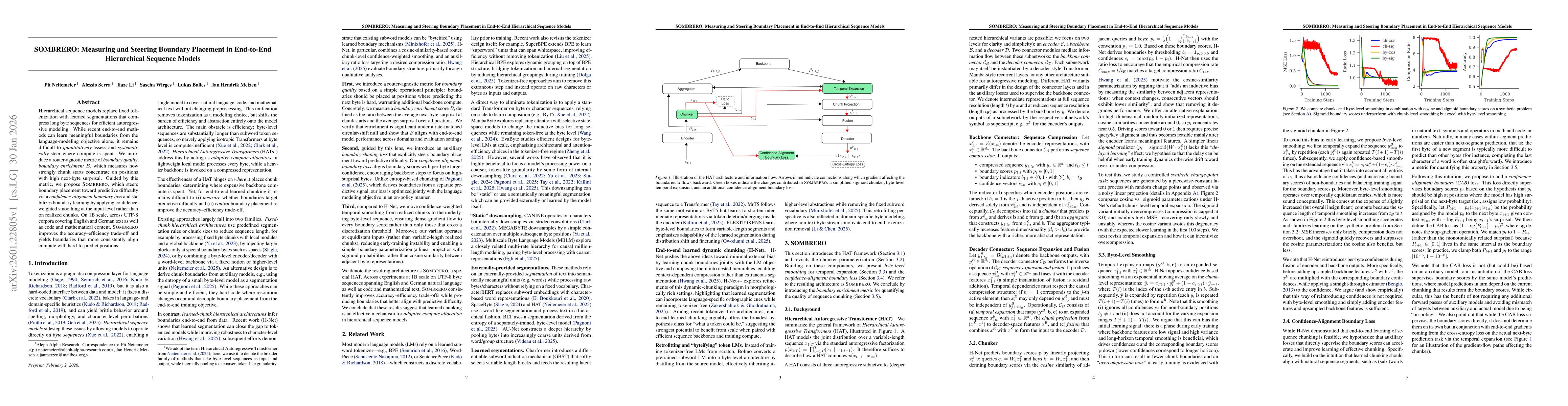 Thumbnail for SOMBRERO: Measuring and Steering Boundary Placement in End-to-End Hierarchical Sequence Models