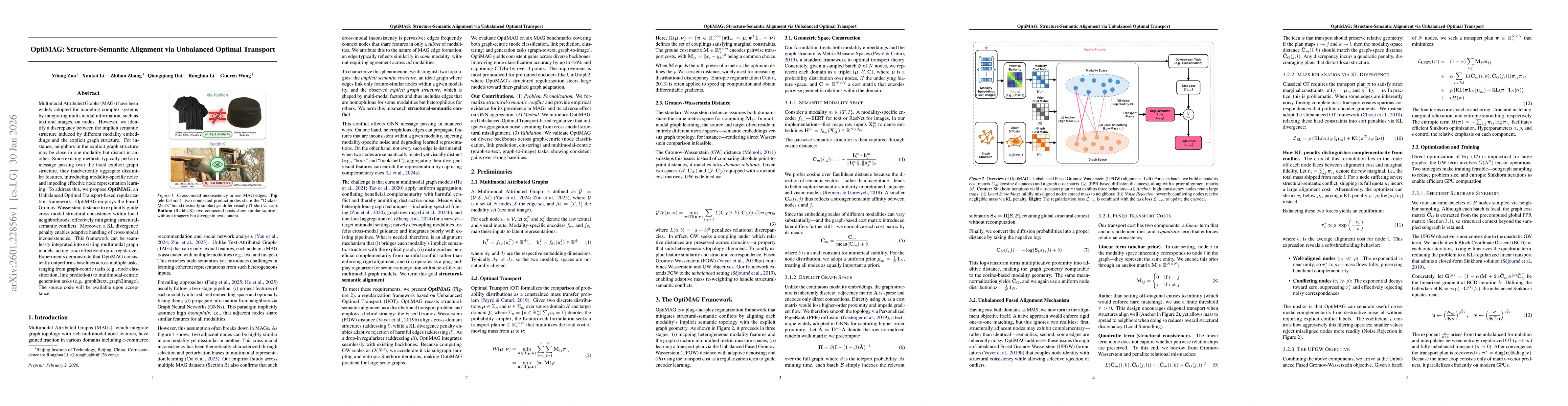 Thumbnail for OptiMAG: Structure-Semantic Alignment via Unbalanced Optimal Transport