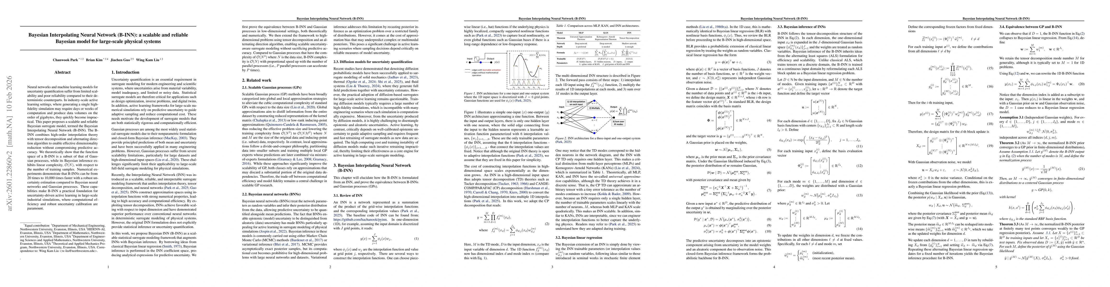 Thumbnail for Bayesian Interpolating Neural Network (B-INN): a scalable and reliable Bayesian model for large-scale physical systems
