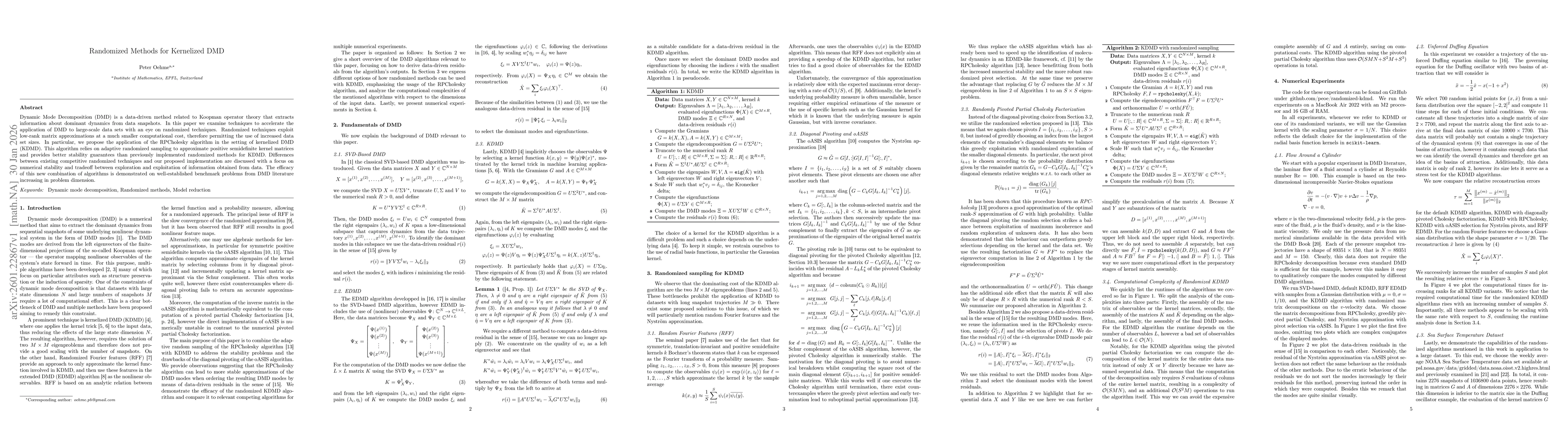 Thumbnail for Randomized Methods for Kernelized DMD
