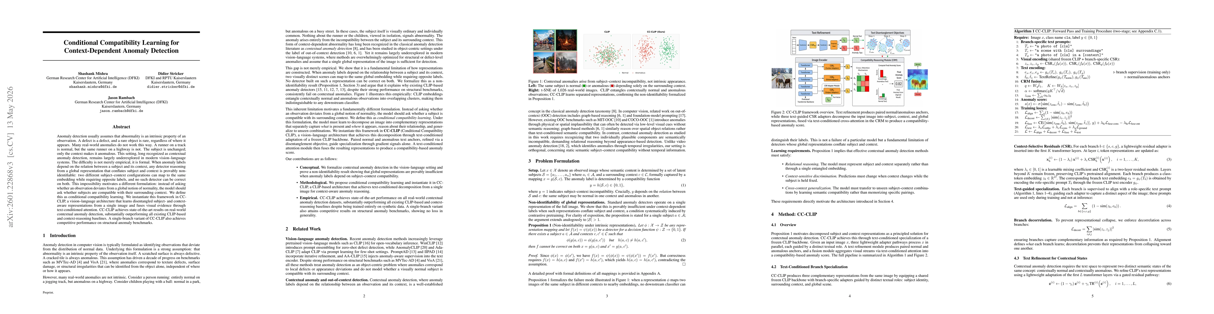 Thumbnail for When Anomalies Depend on Context: Learning Conditional Compatibility for Anomaly Detection