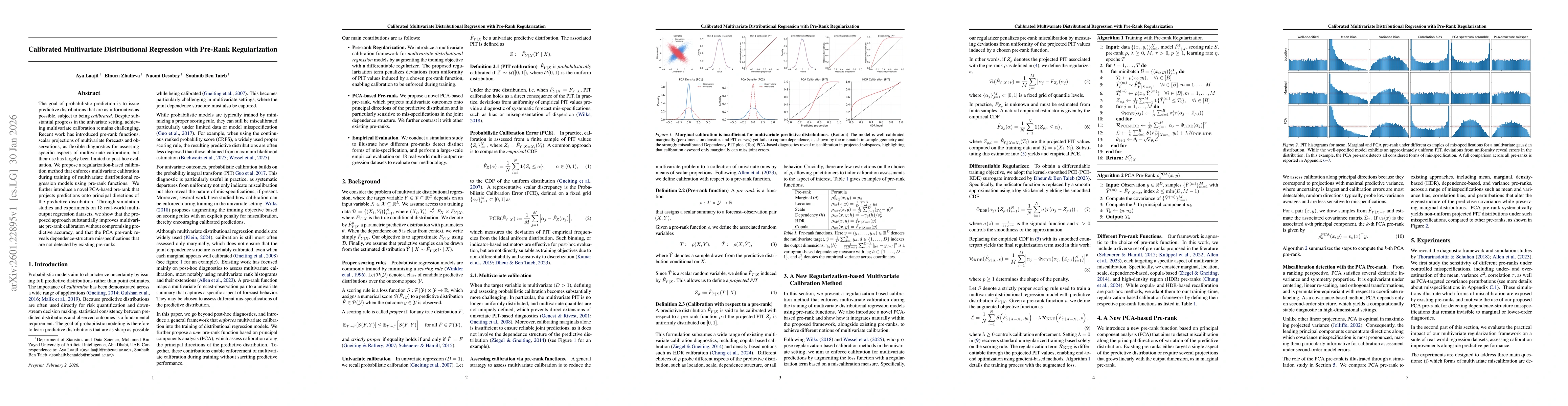Thumbnail for Calibrated Multivariate Distributional Regression with Pre-Rank Regularization
