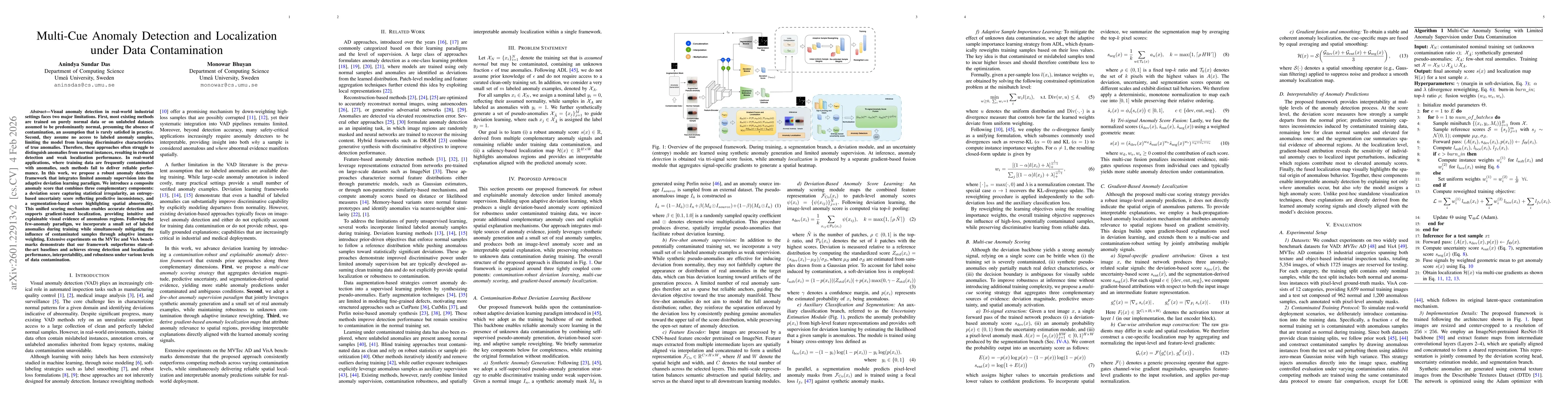Thumbnail for Multi-Cue Anomaly Detection and Localization under Data Contamination