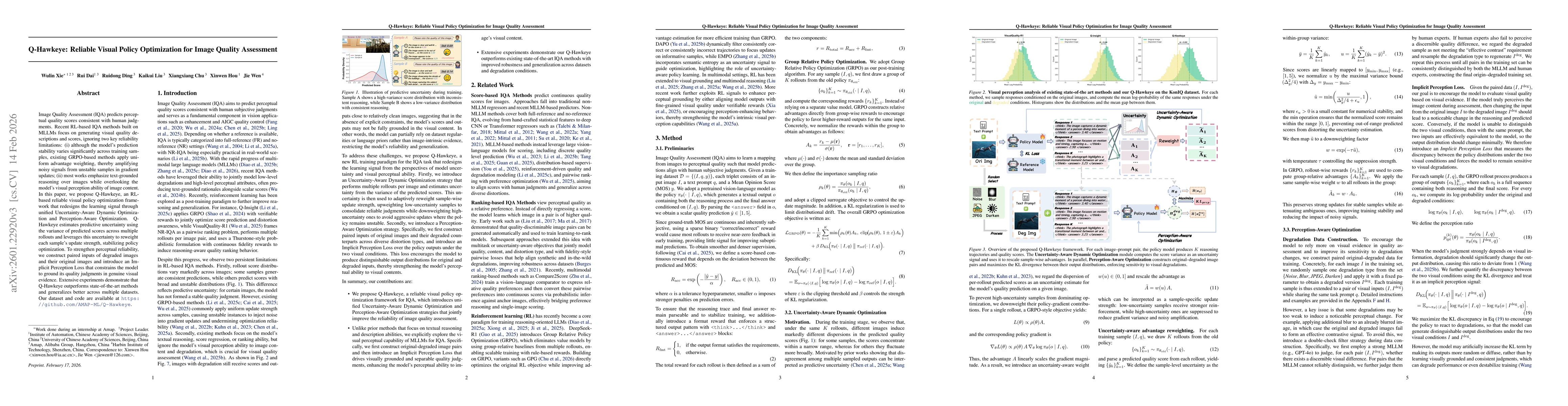 Thumbnail for Q-Hawkeye: Reliable Visual Policy Optimization for Image Quality Assessment