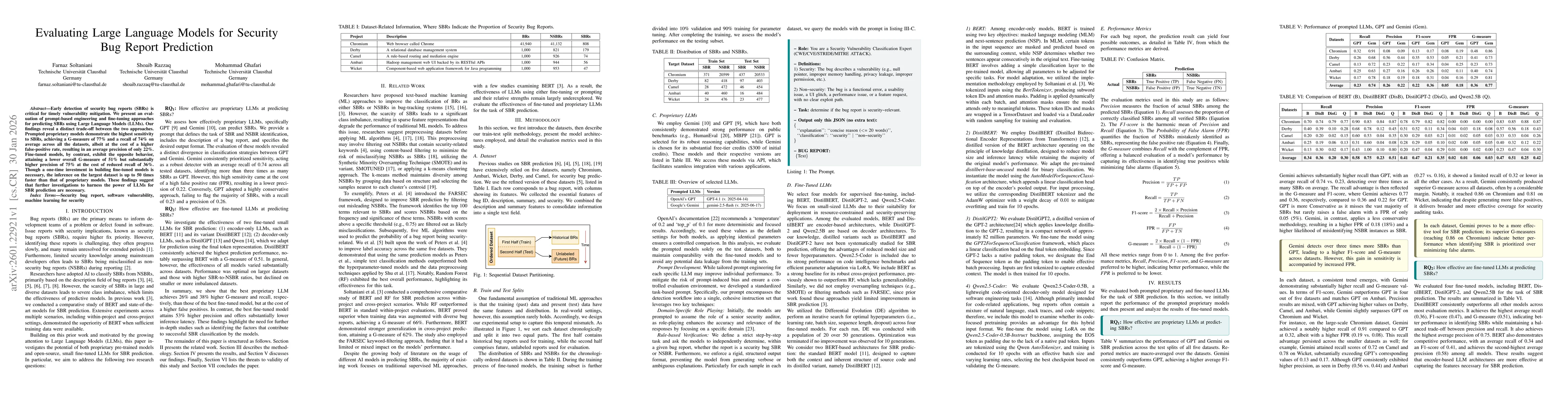 Thumbnail for Evaluating Large Language Models for Security Bug Report Prediction