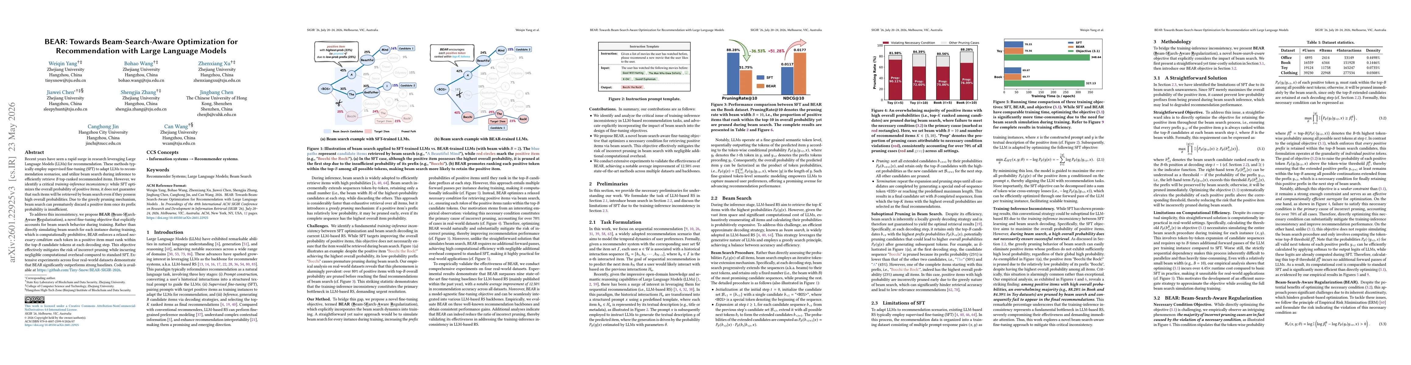 Thumbnail for BEAR: Towards Beam-Search-Aware Optimization for Recommendation with Large Language Models