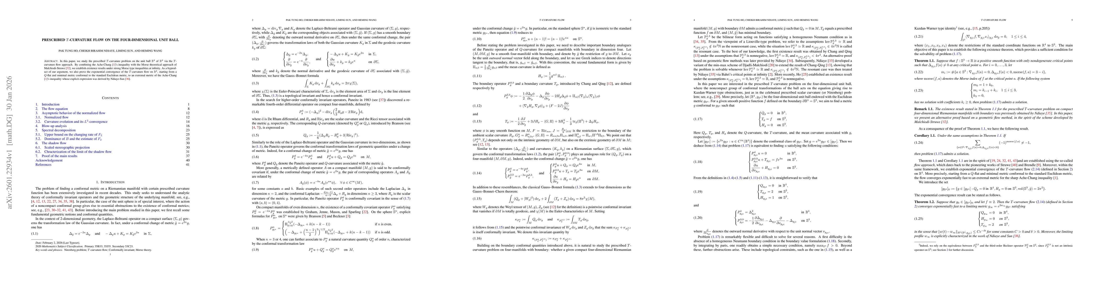 Thumbnail for Prescribed $T$-curvature flow on the four-dimensional unit ball