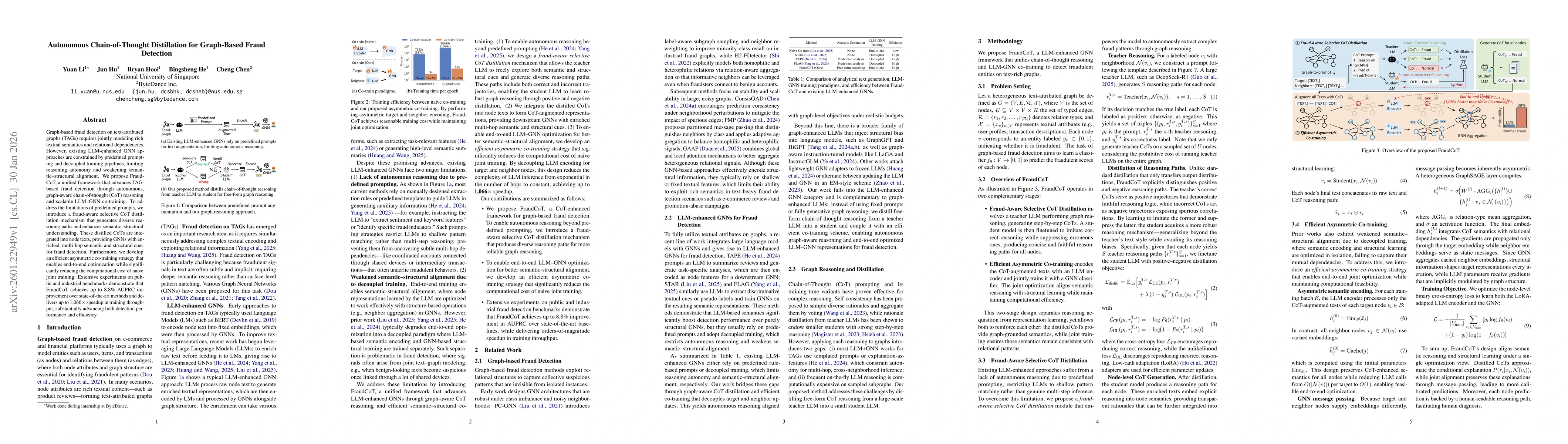 Thumbnail for Autonomous Chain-of-Thought Distillation for Graph-Based Fraud Detection