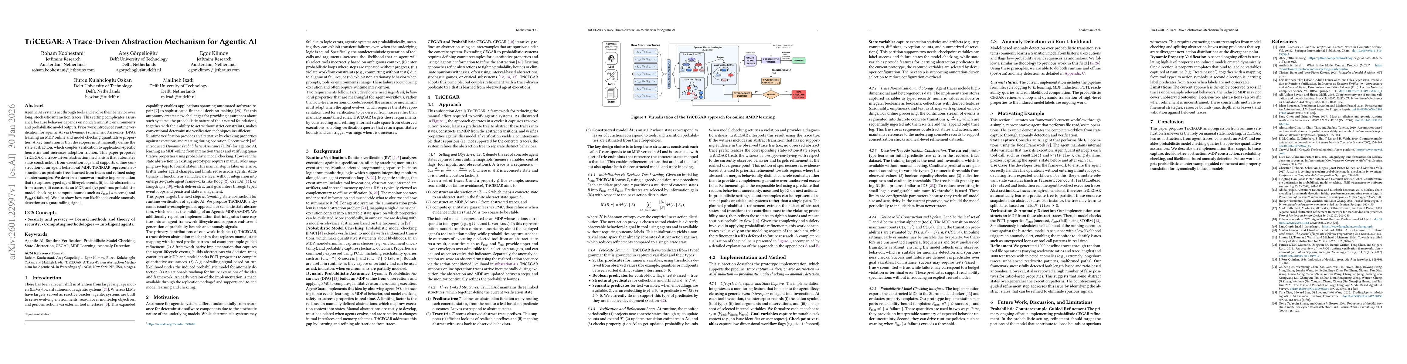 Thumbnail for TriCEGAR: A Trace-Driven Abstraction Mechanism for Agentic AI
