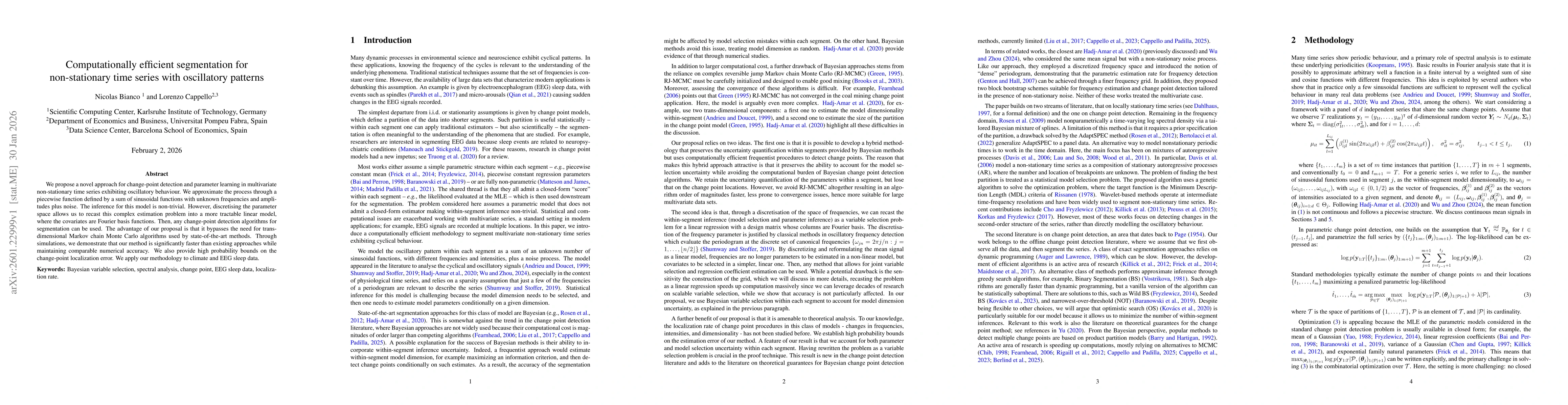 Thumbnail for Computationally efficient segmentation for non-stationary time series with oscillatory patterns