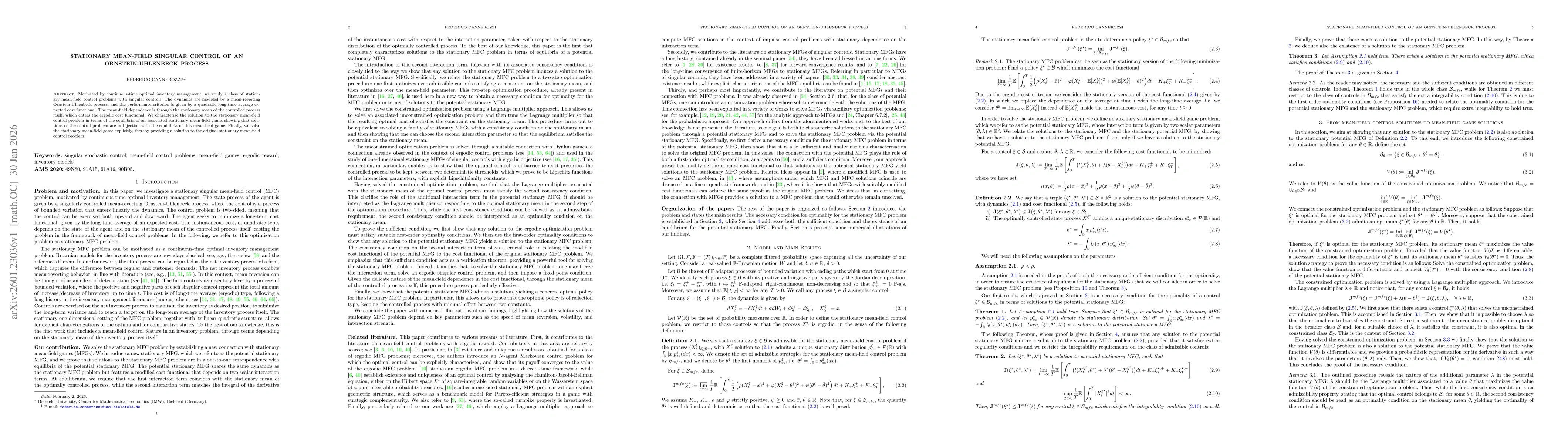Thumbnail for Stationary Mean-Field singular control of an Ornstein-Uhlenbeck process