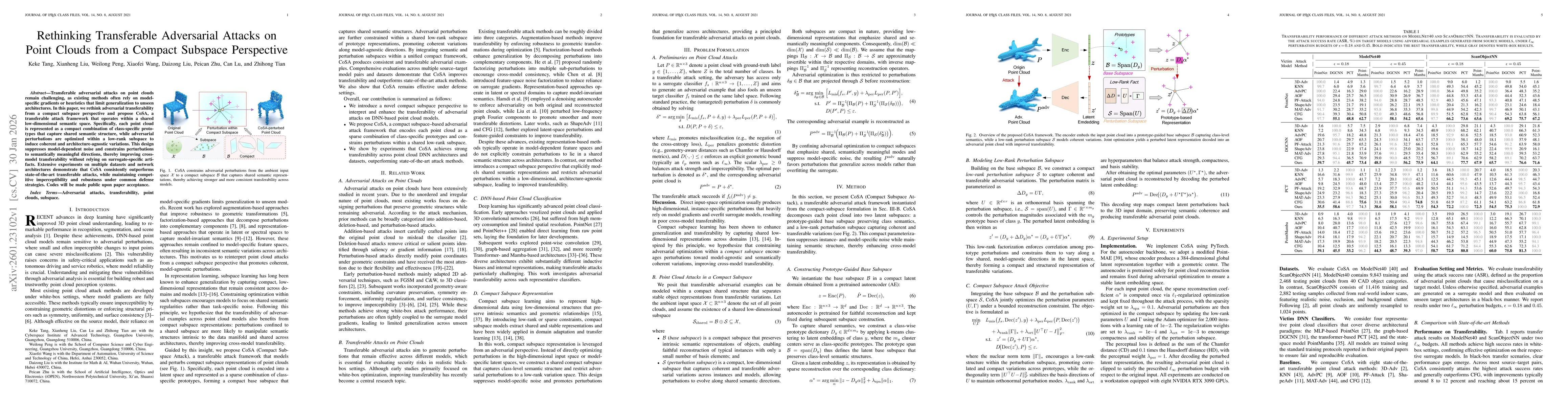 Thumbnail for Rethinking Transferable Adversarial Attacks on Point Clouds from a Compact Subspace Perspective