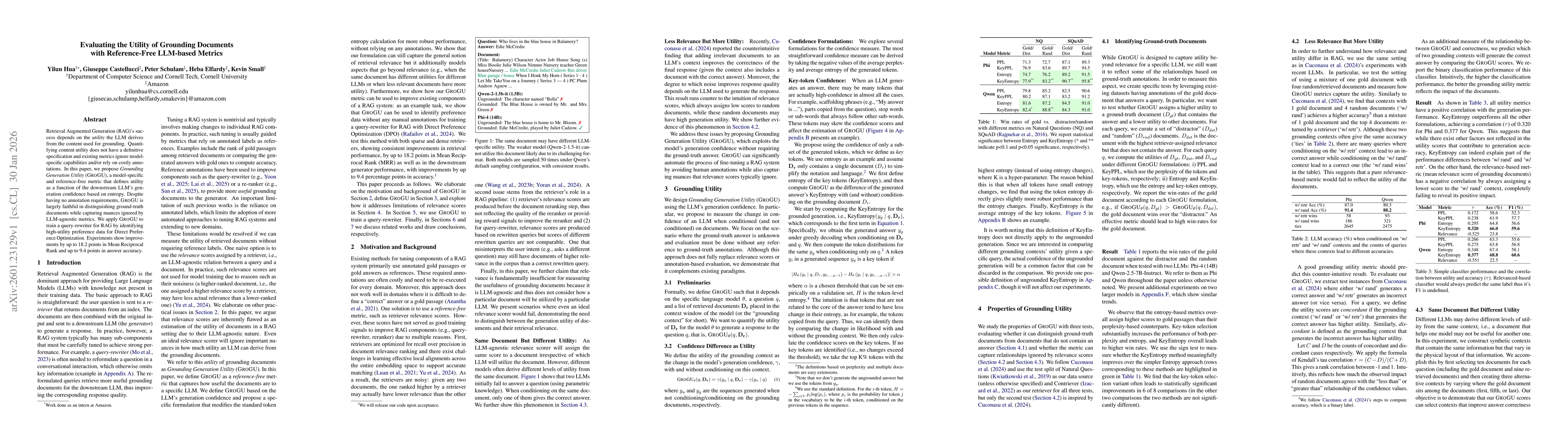 Thumbnail for Evaluating the Utility of Grounding Documents with Reference-Free LLM-based Metrics