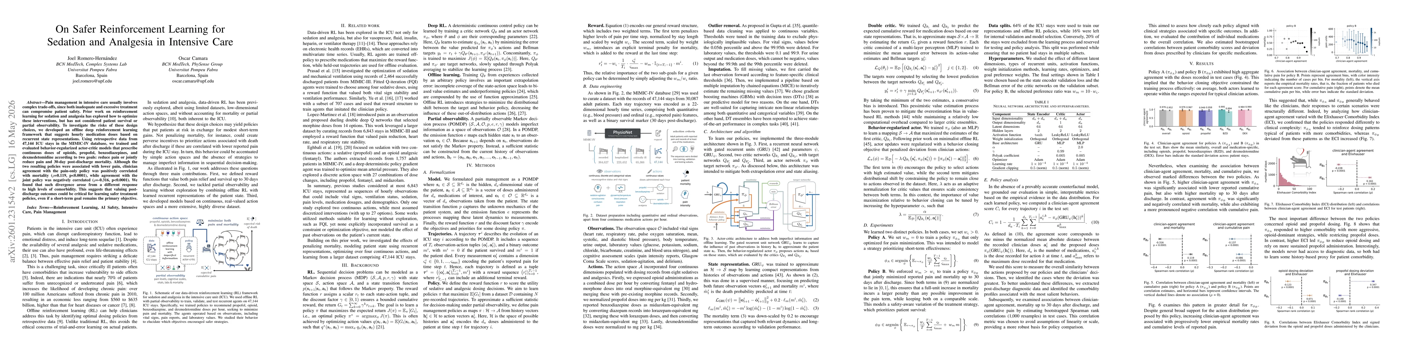 Thumbnail for On Safer Reinforcement Learning Policies for Sedation and Analgesia in Intensive Care