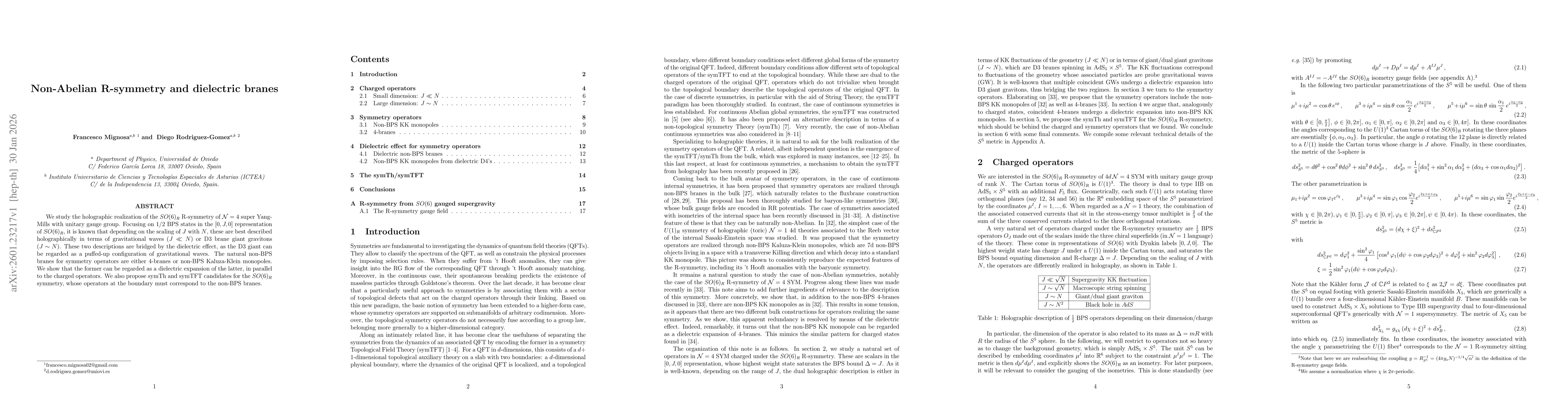 Thumbnail for Non-Abelian R-symmetry and dielectric branes